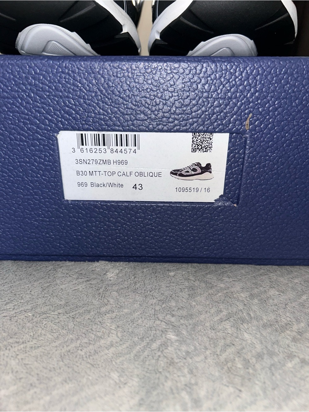 Dior Black and White Men’s Sneakers